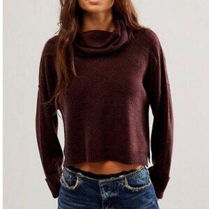Free People NWT Oliver Cashmere Turtleneck Sweater Size Large